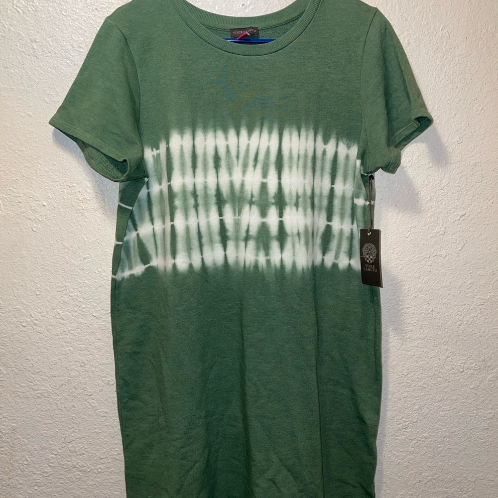 Vince Camuto Tie-dyed T-Shirt Dress,Lush Eden